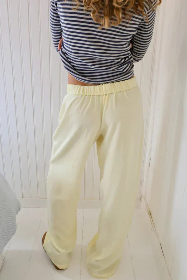 Mune Fashion | Loose fit Striped Elastic Waist Pants