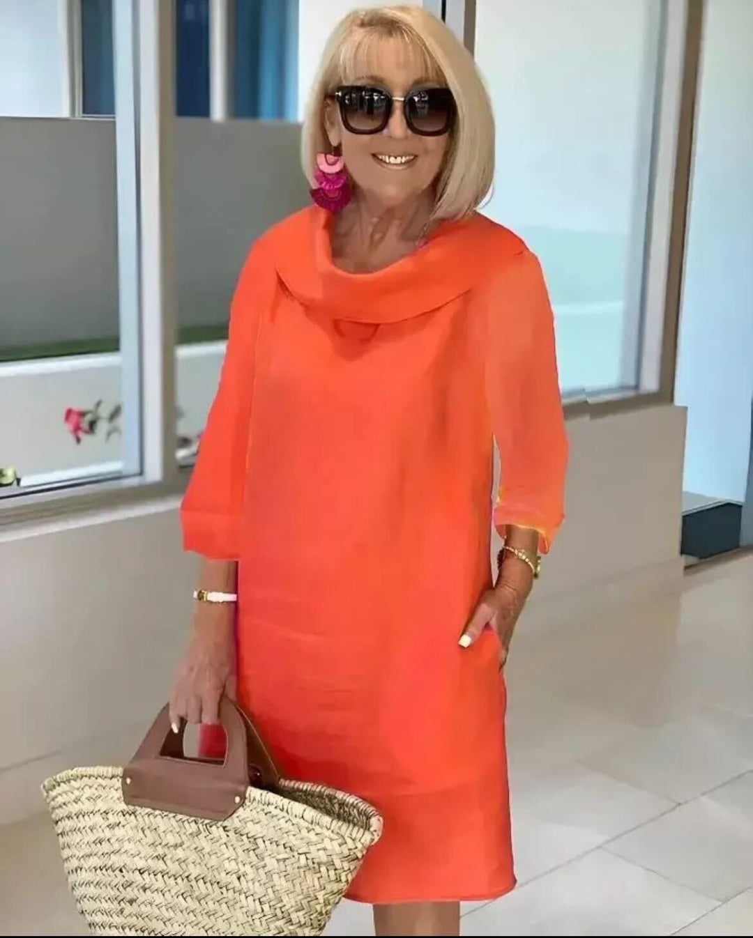 Mune | Casual Long-Sleeved Midi Dress with Long Sleeves for Women