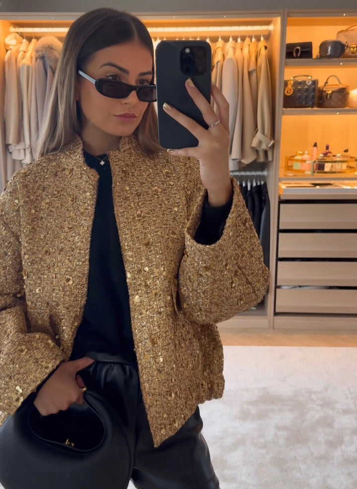 Mune | Sequin Jacket Shiny Look Elegant Statement