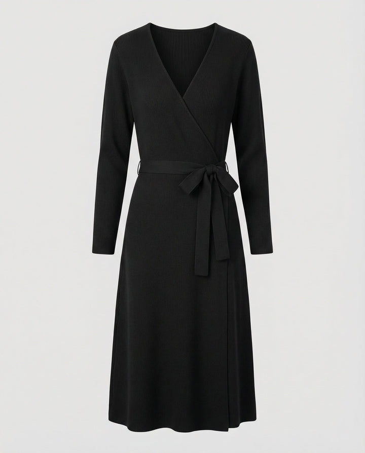 Elegant wrap dress women