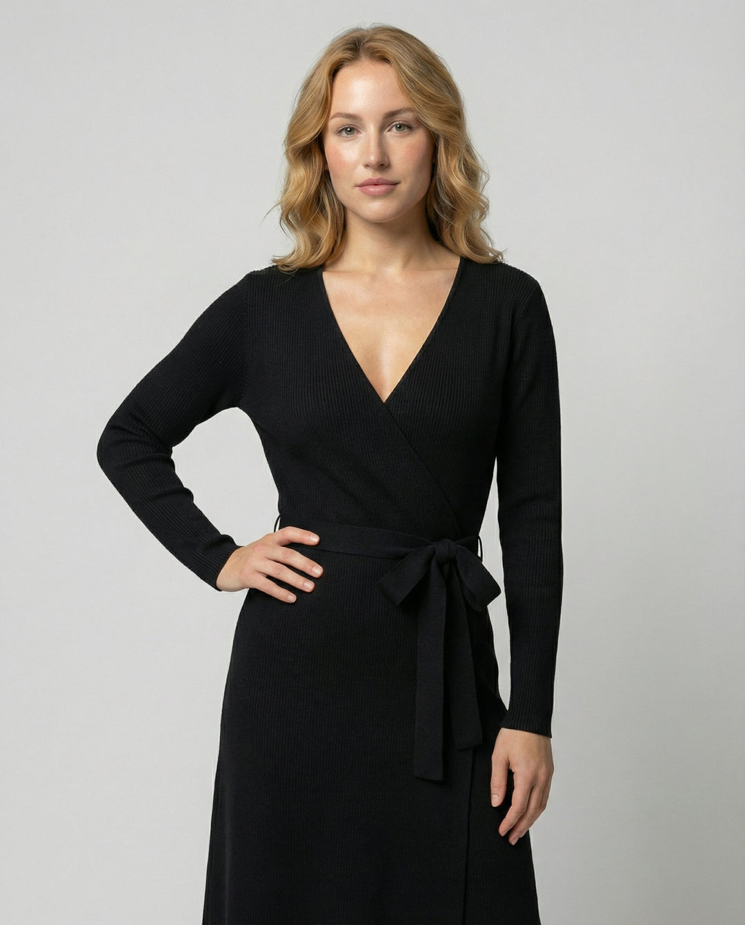 Elegant wrap dress women