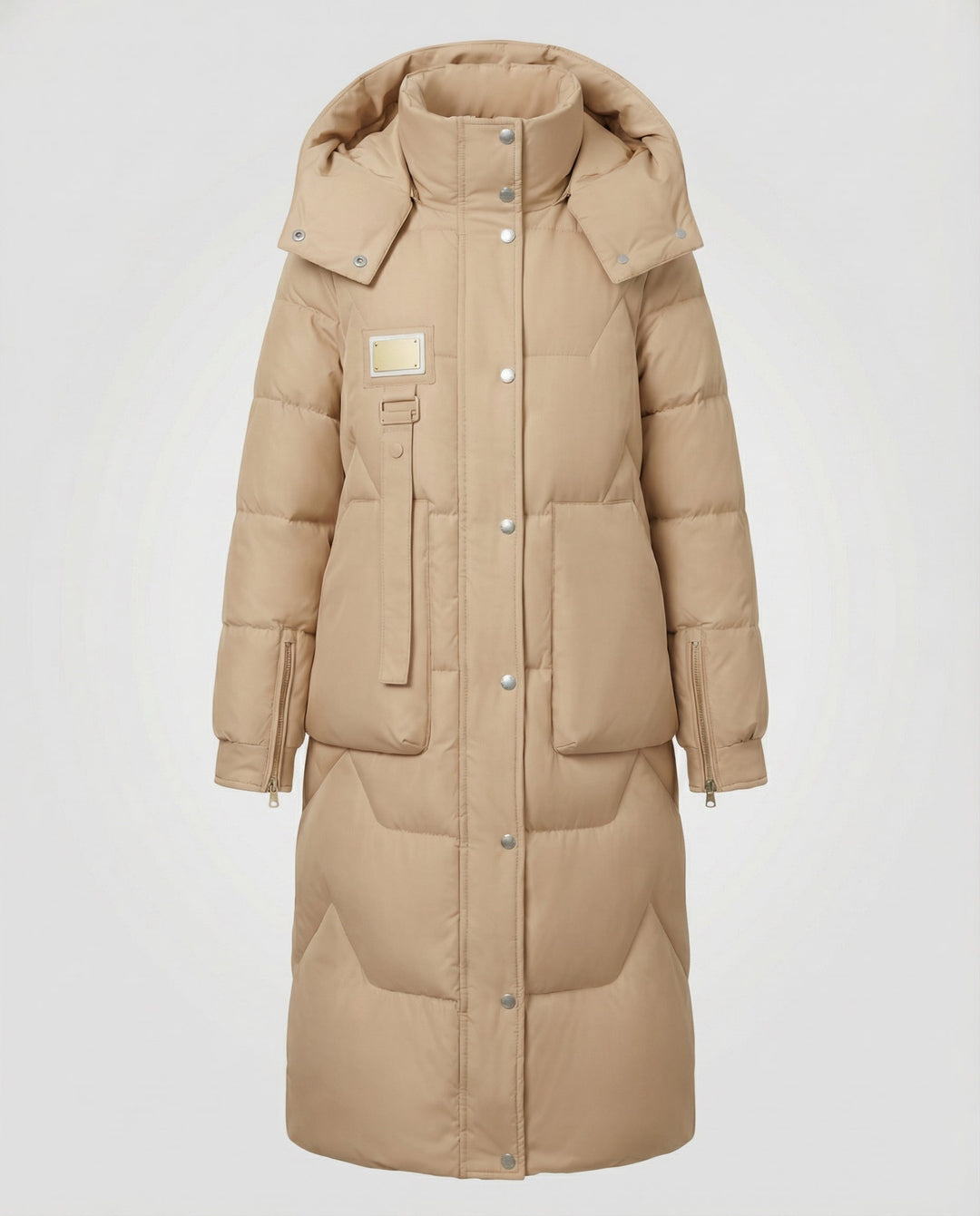Winter coat ladies hood