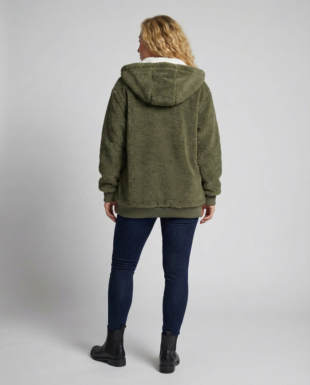 Oversized Teddy jacket women