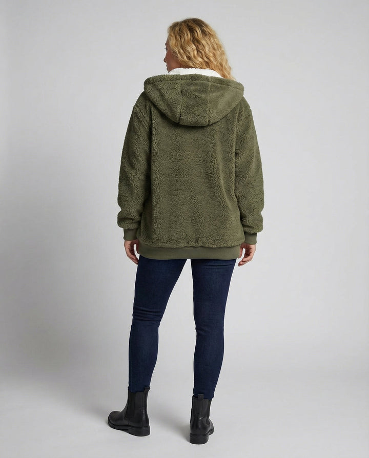 Oversized Teddy jacket women