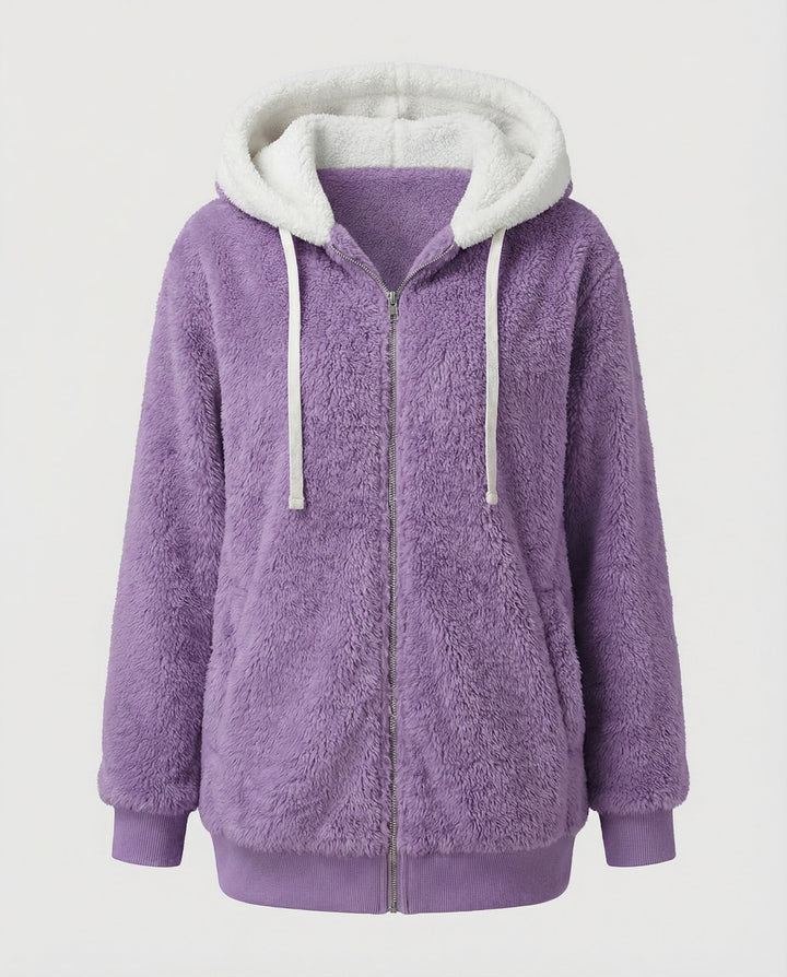 Oversized Teddy jacket women