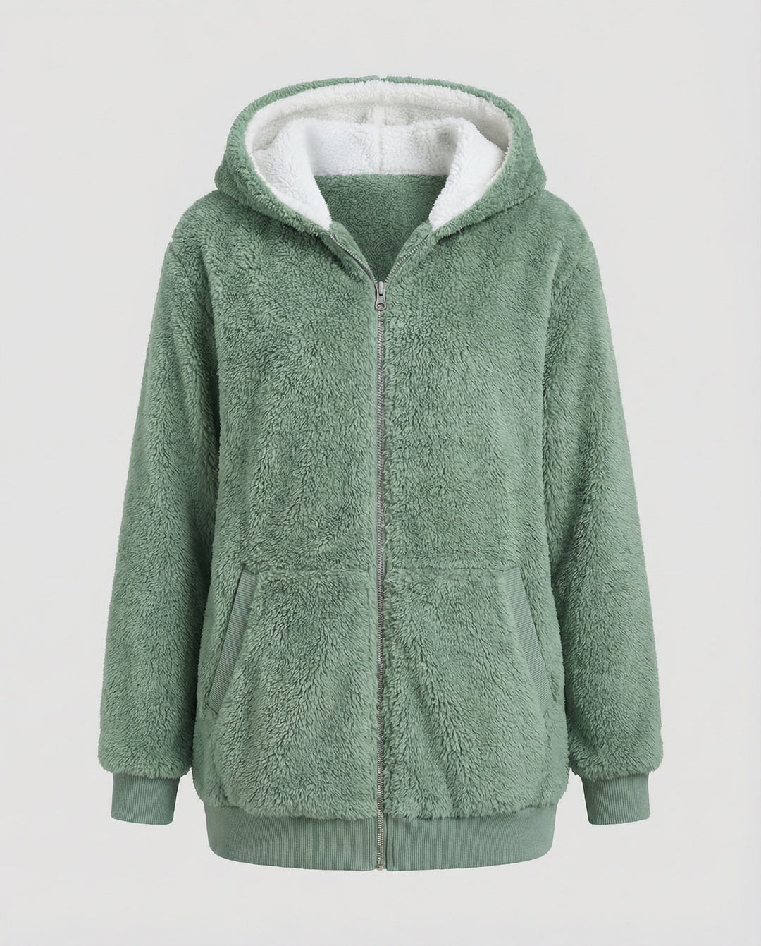 Oversized Teddy jacket women