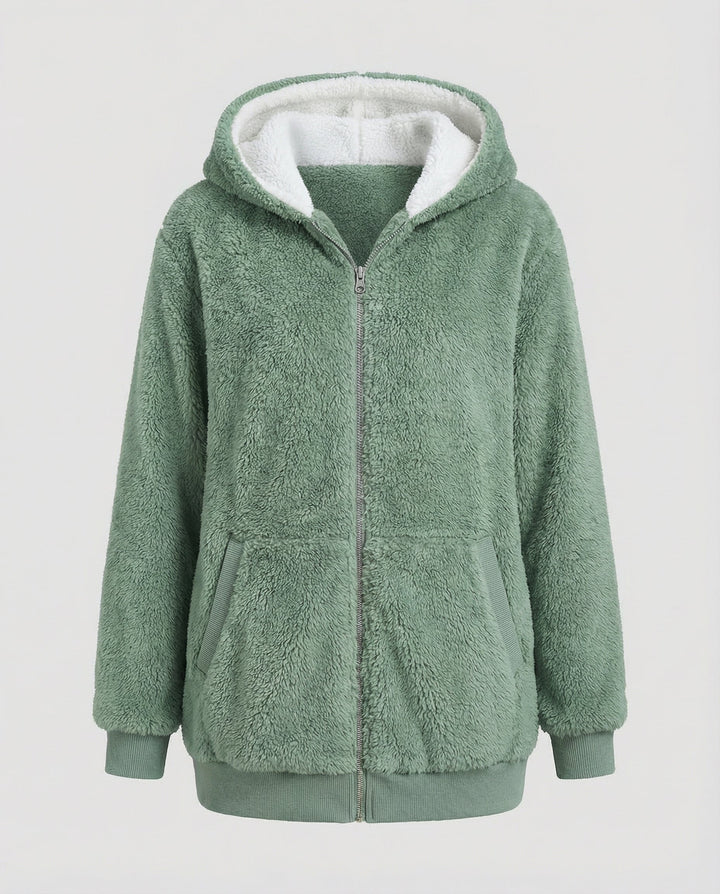 Oversized Teddy jacket women