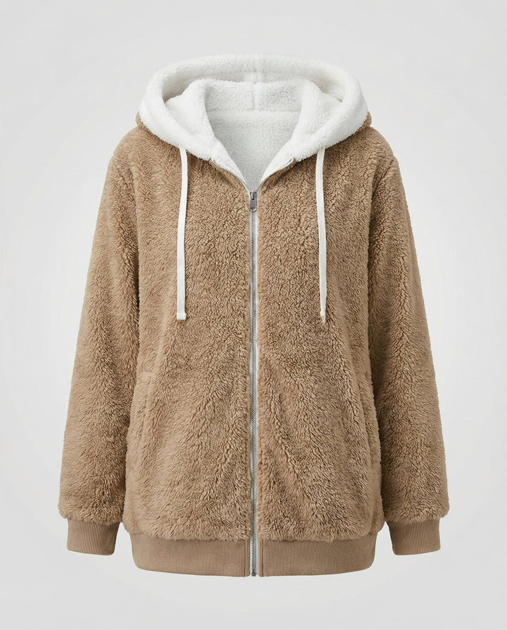 Oversized Teddy jacket women