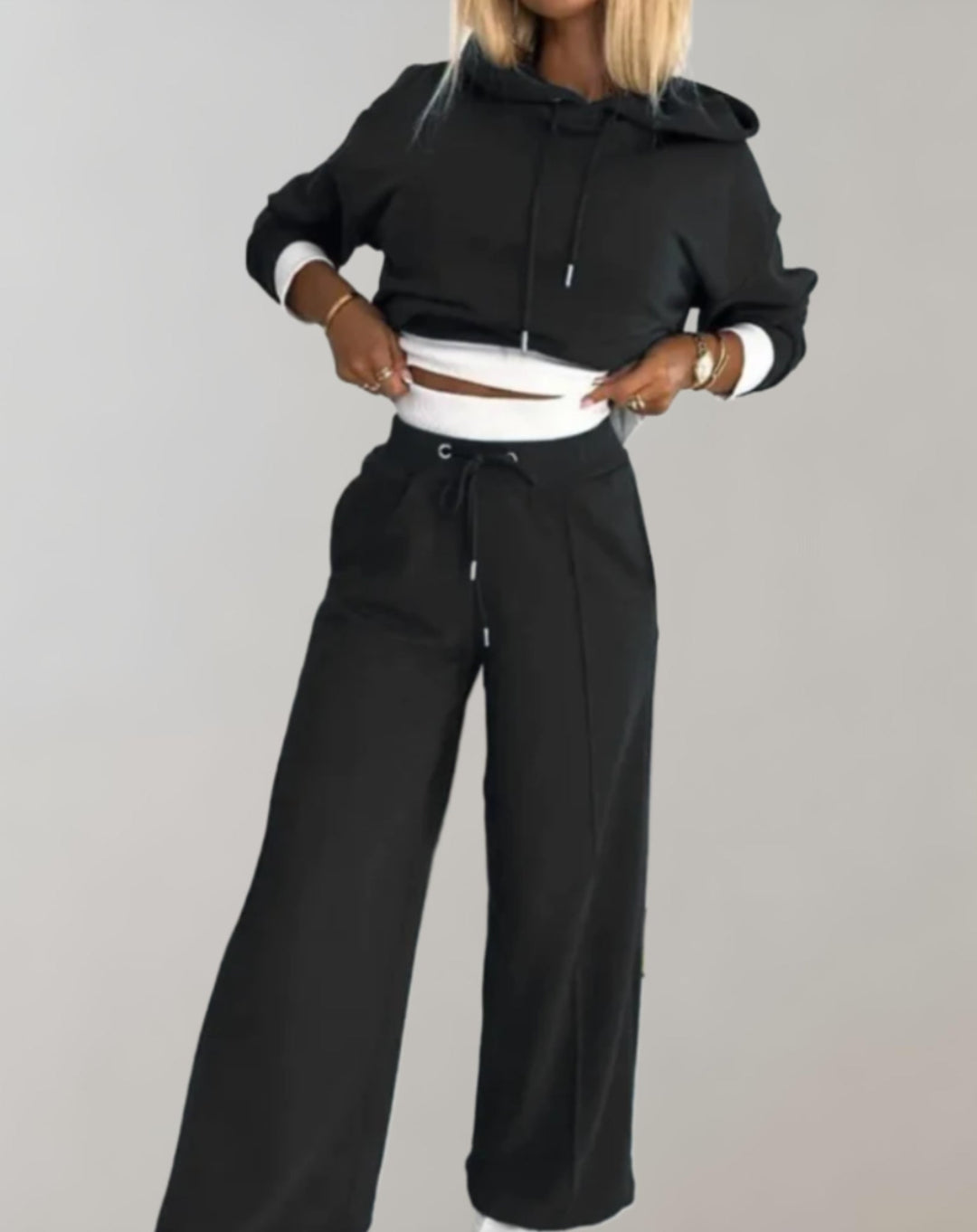 Mune | 2-piece set of hoodie and wide-cut pants