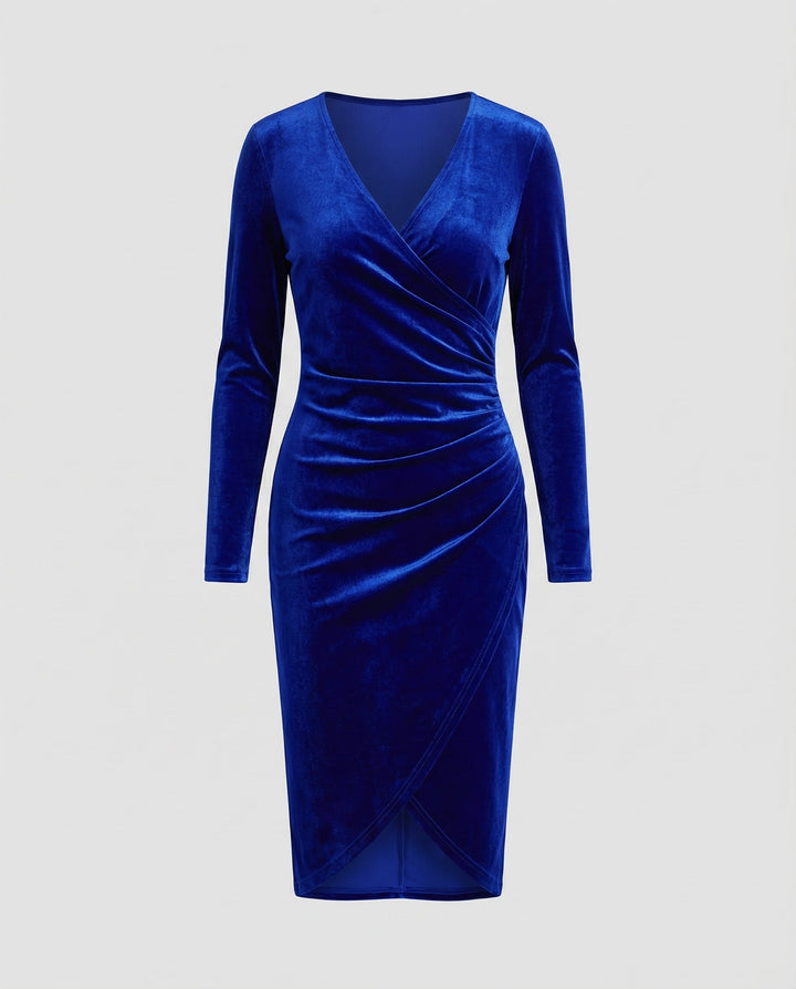 Elegant women's velvet dress