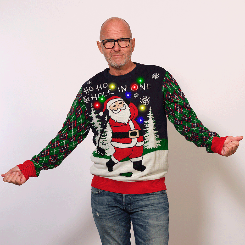 Mune | Ho Ho Hole In One Christmas Sweater Men