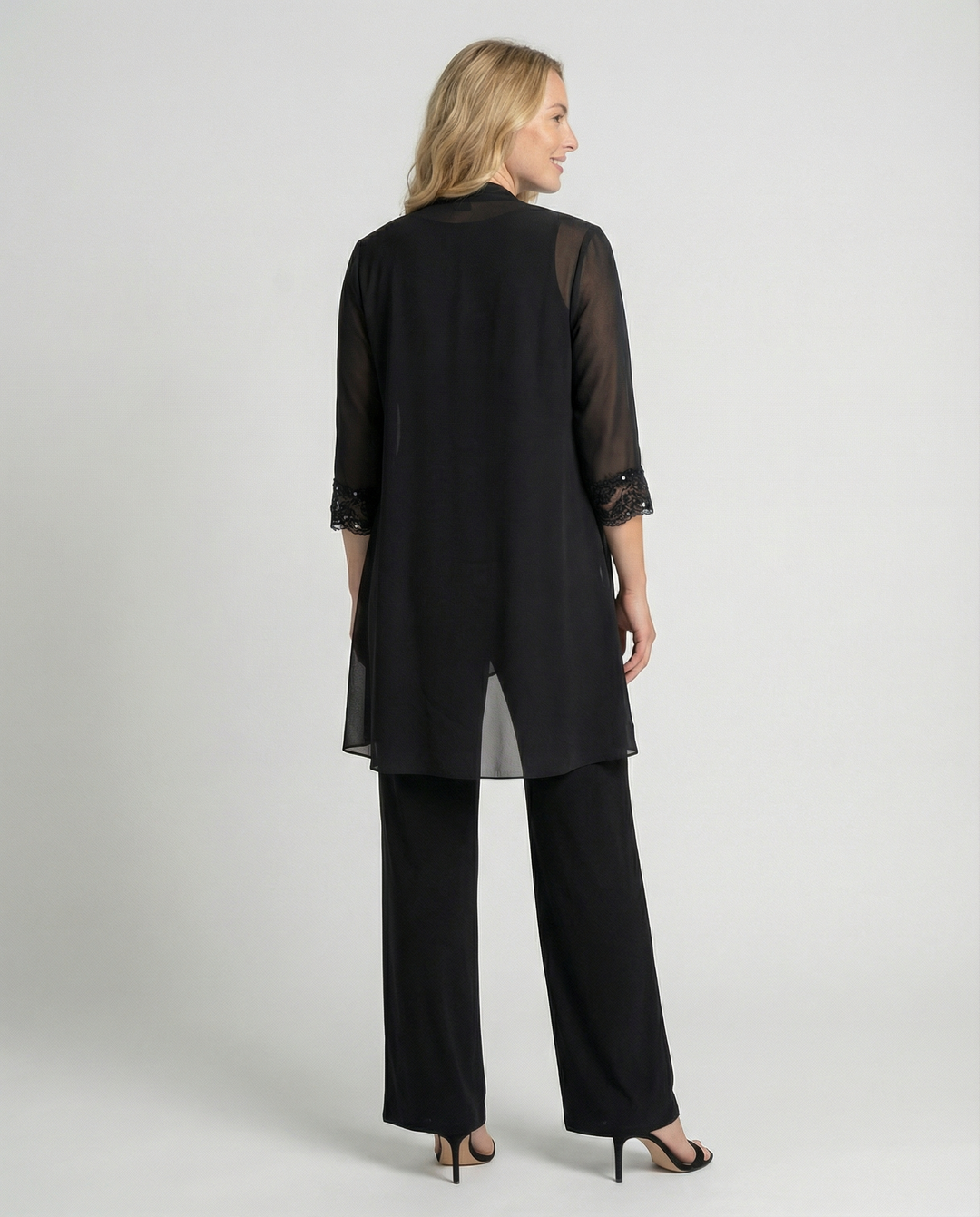 Mune Fashion | Women's Three-Piece Set With Transparent Jacket And Pants