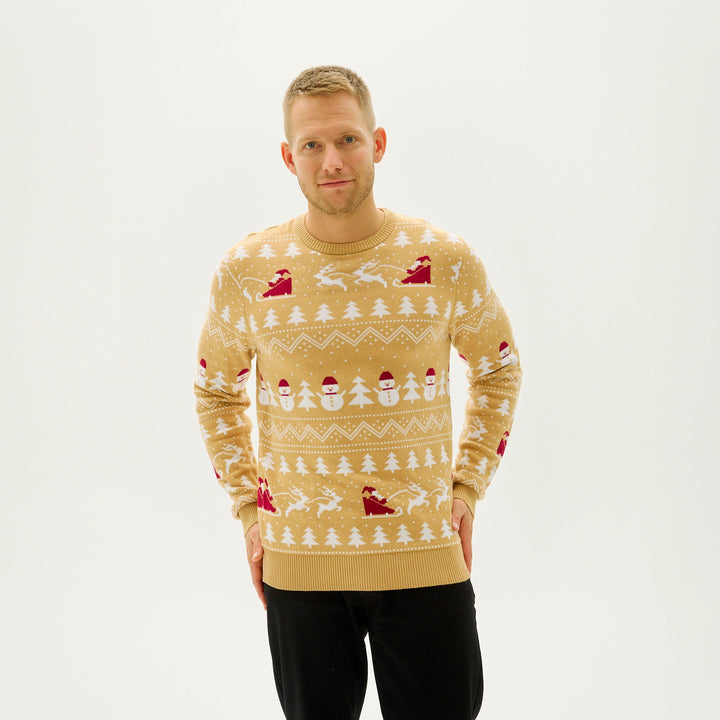 Mune | The stylish Christmas sweater Beige Men
