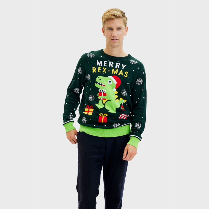 Mune | Funny Dino Christmas Sweater Men