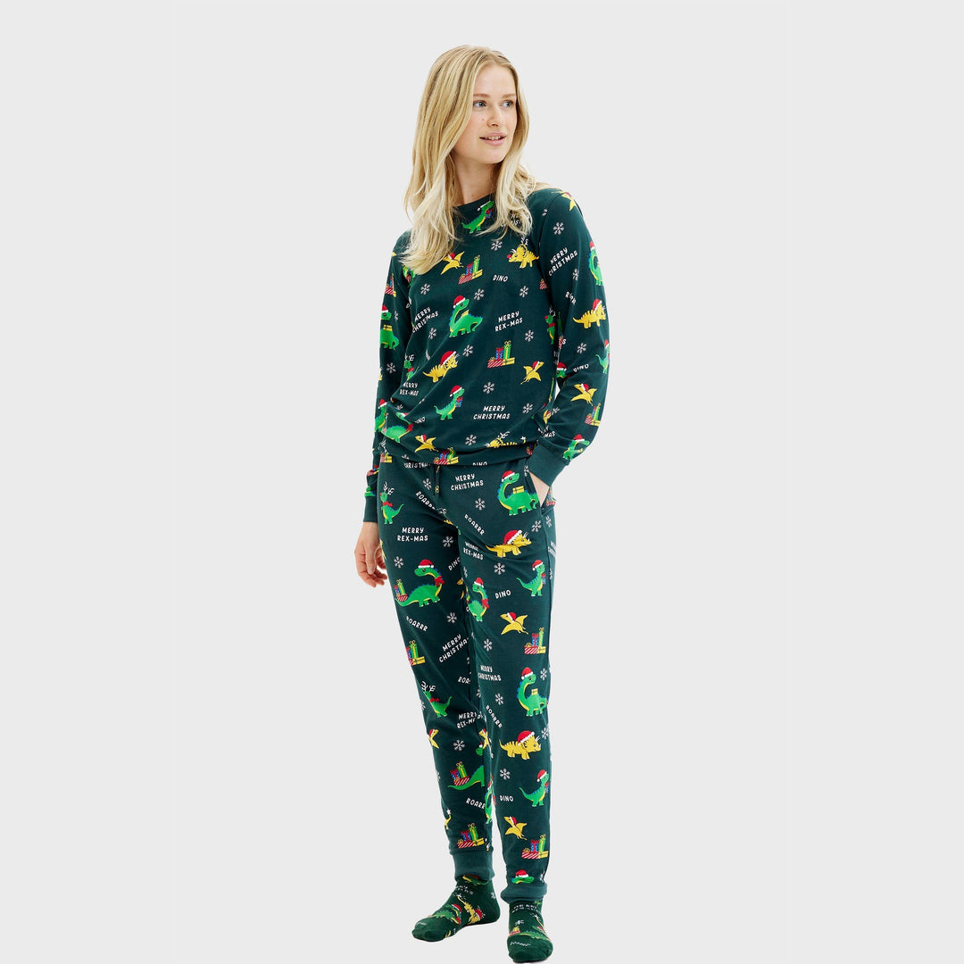 Mune | Dino Christmas Pajamas Women