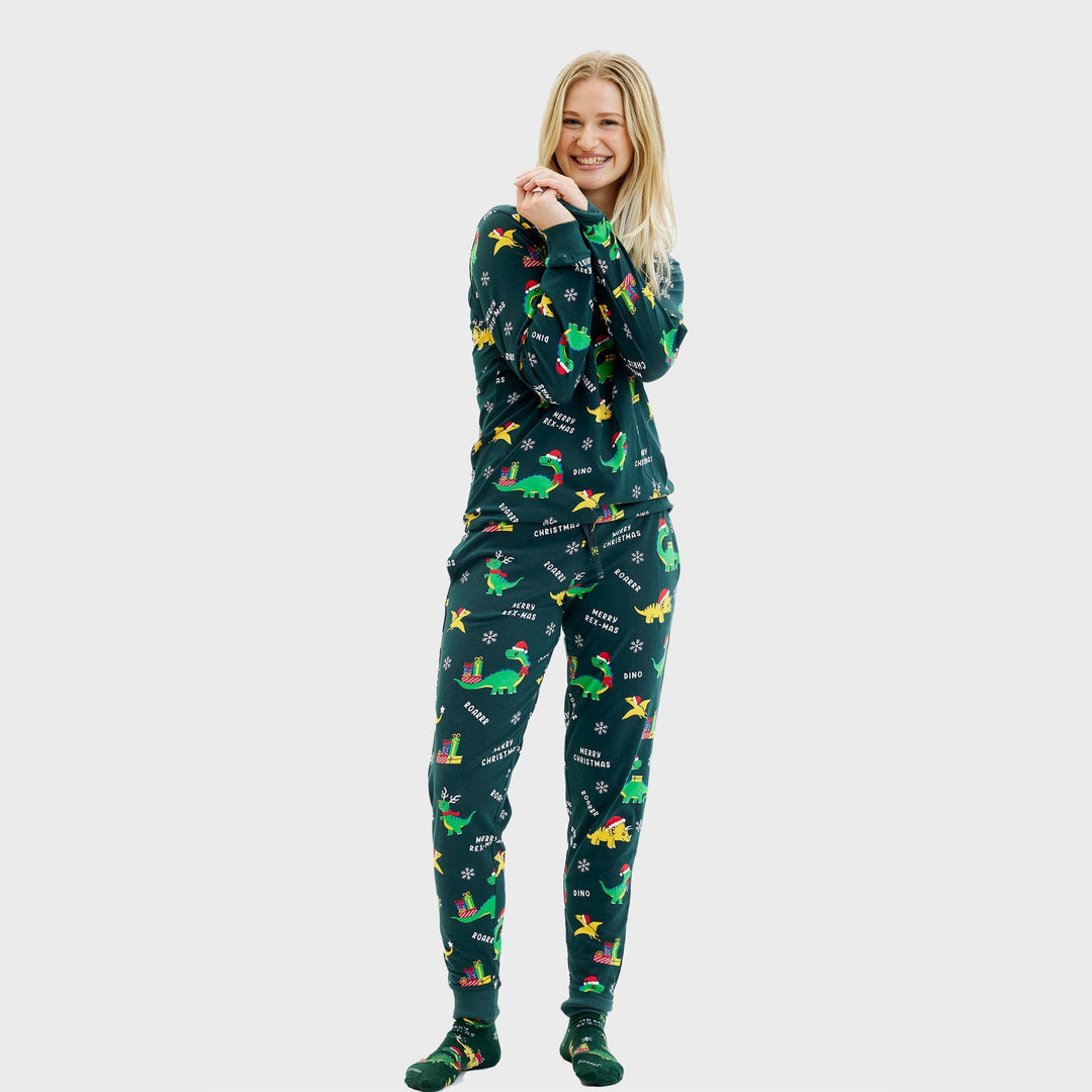 Mune | Dino Christmas Pajamas Women