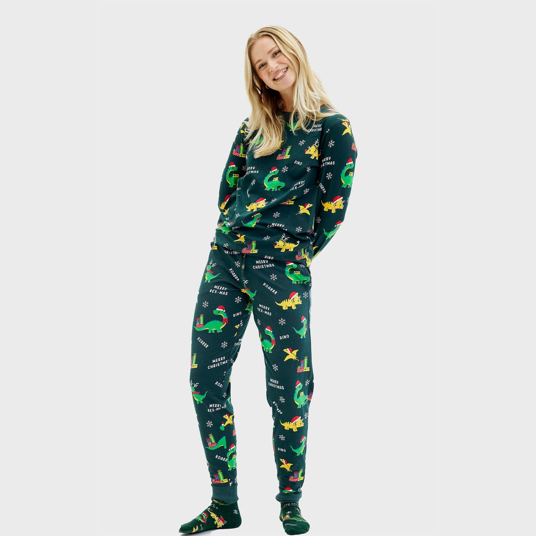 Mune | Dino Christmas Pajamas Women