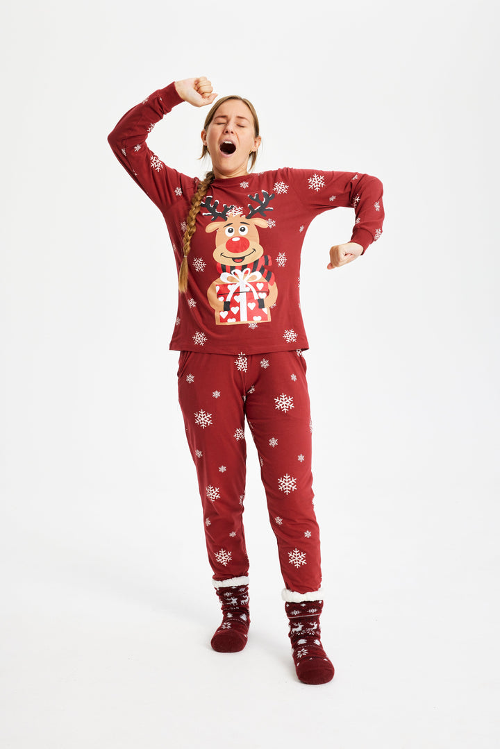 Mune | Rudolf's Sweet Christmas Pajama Red Women's