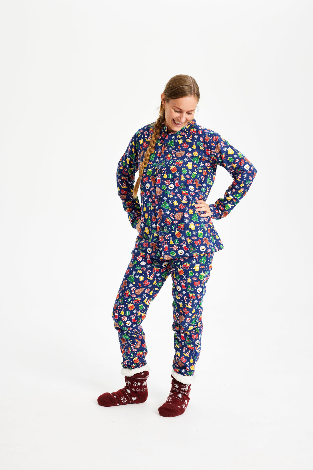 Mune | Crazy Christmas Pajama Flannel Blue Women