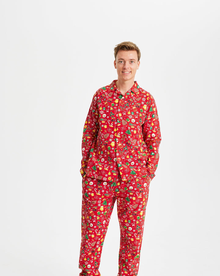 Mune | Crazy Christmas Pajama Flannel Red Men's