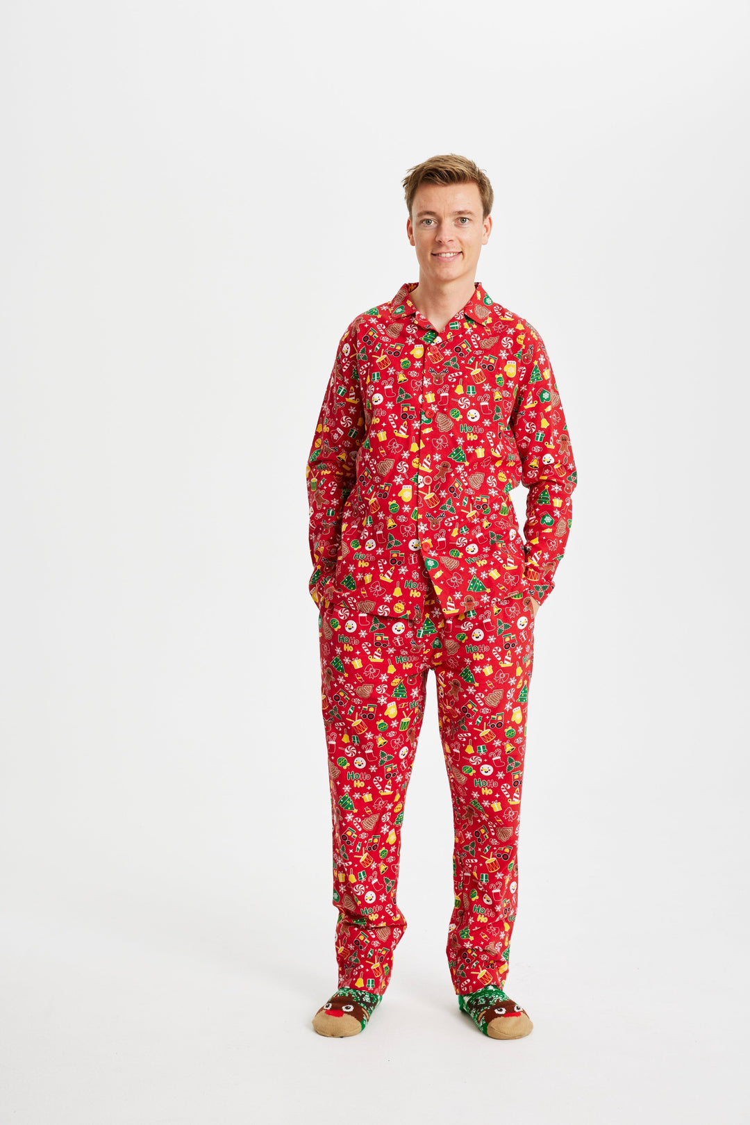 Mune | Crazy Christmas Pajama Flannel Red Men's
