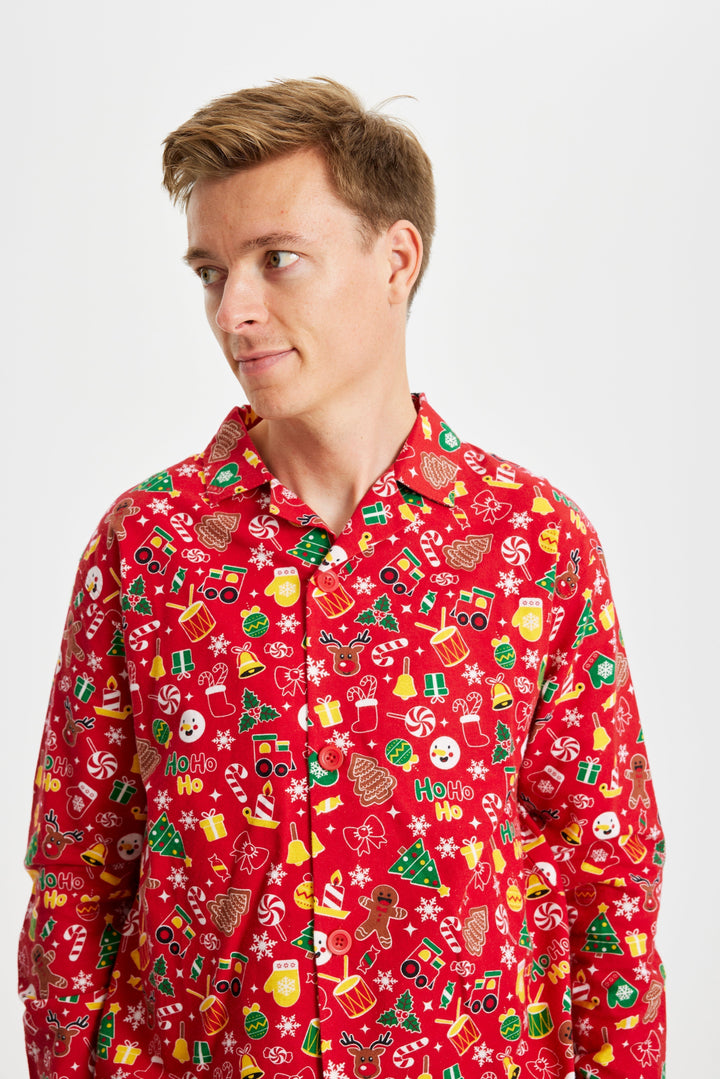 Mune | Crazy Christmas Pajama Flannel Red Men's