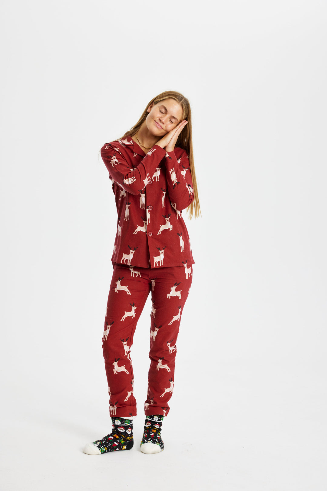 Mune | Reindeer Christmas Pajama Flannel Women