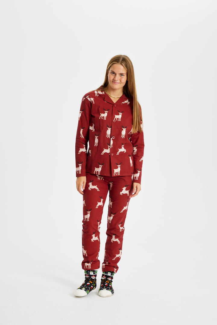 Mune | Reindeer Christmas Pajama Flannel Women