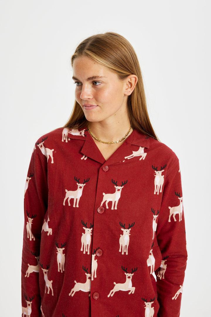 Mune | Reindeer Christmas Pajama Flannel Women
