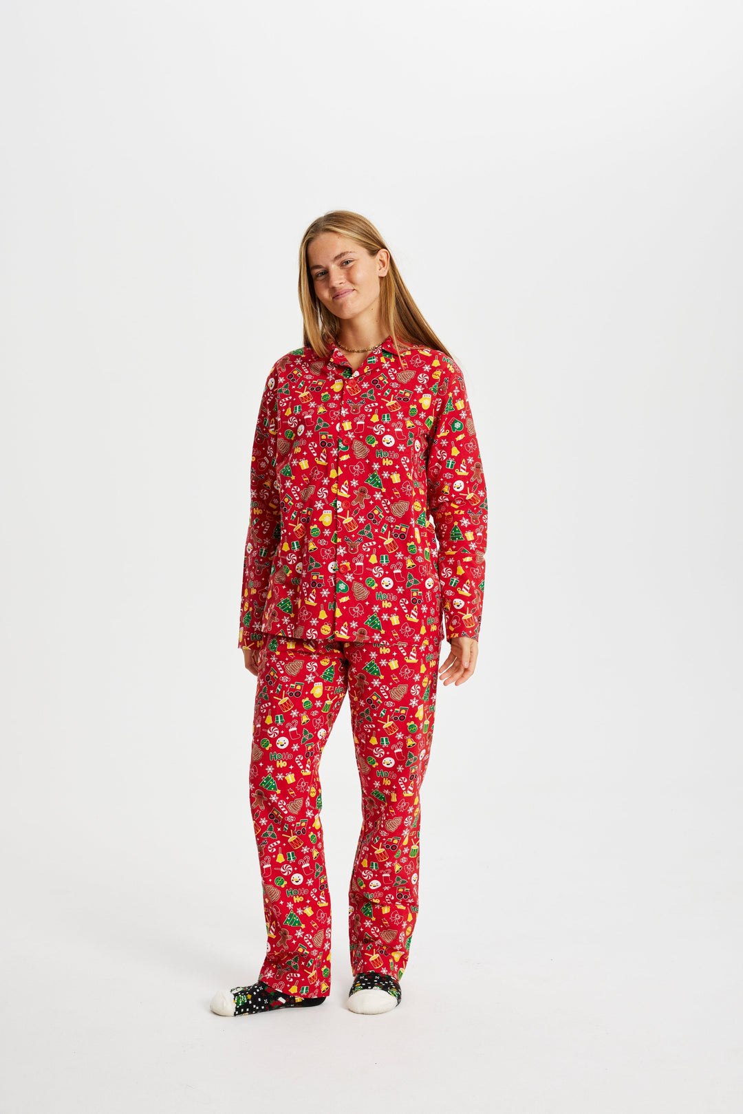 Mune | Crazy Christmas Pajamas Flannel Red Women