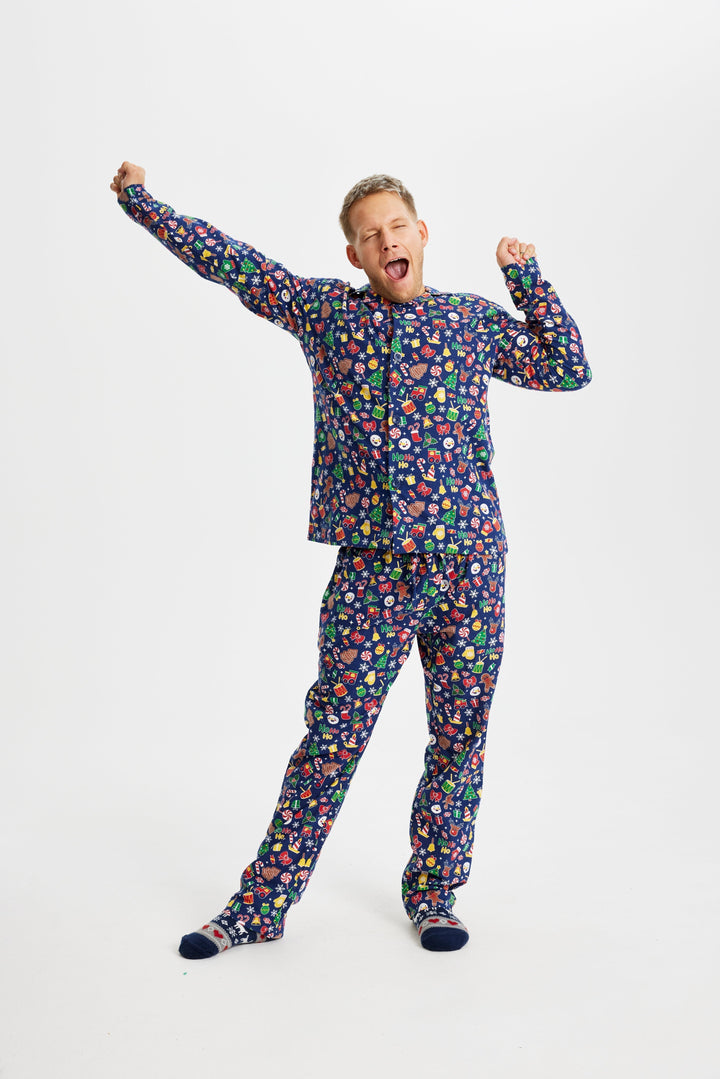 Mune | Crazy Christmas Pajama Flannel Blue Men