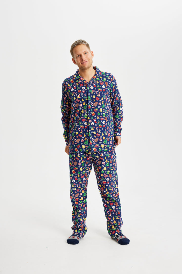 Mune | Crazy Christmas Pajama Flannel Blue Men