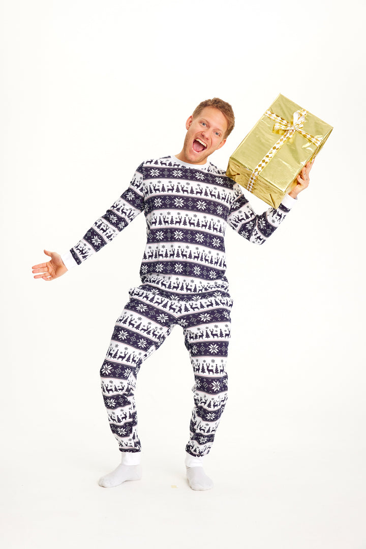 Mune | Reindeer Christmas Pajama Navy Men