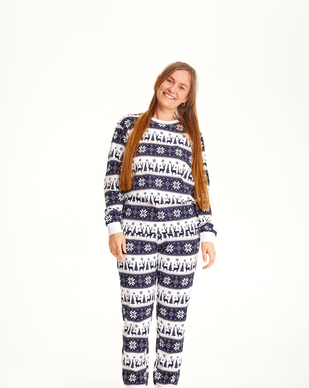 Mune | Reindeer Christmas Pajama Navy Ladies