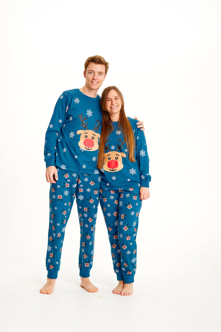 Mune | Rudolf's Christmas Pajamas Blue Women's