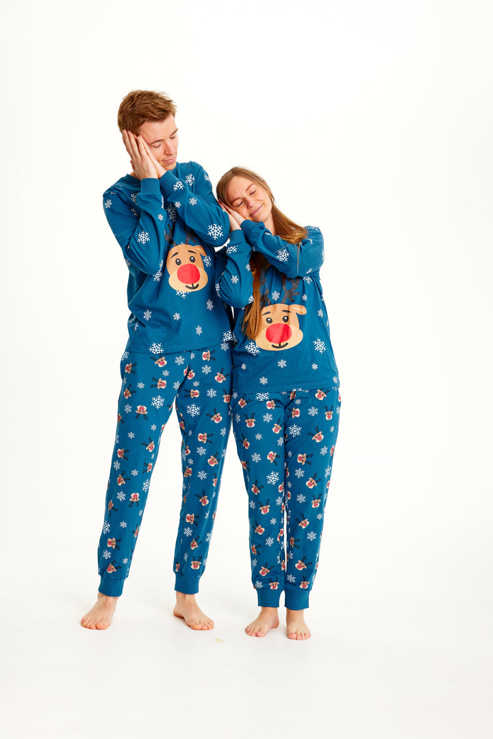 Mune | Rudolf's Christmas Pajamas Blue Women's