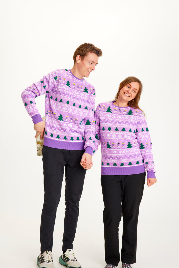 Mune | Merry Christmas Christmas Sweater Purple Women's