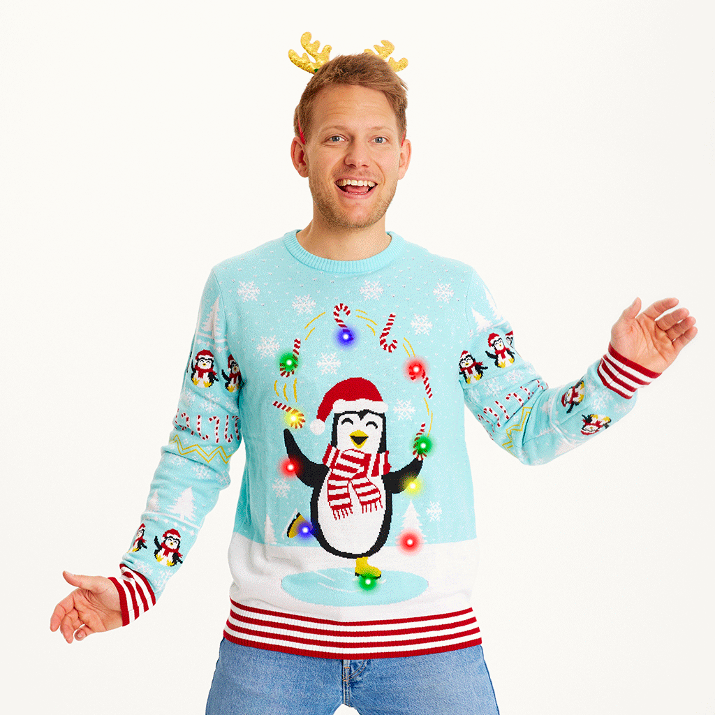 Mune | Pingos Christmas Sweater LED Men's