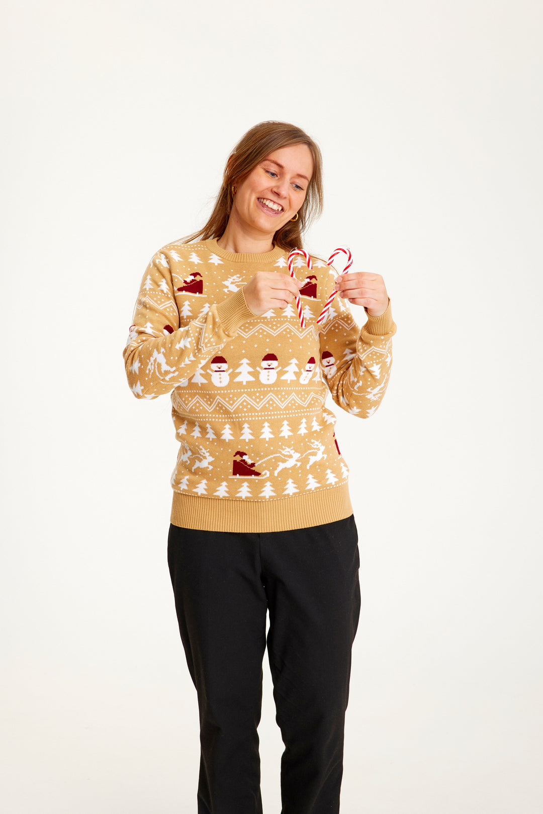Mune | The stylish Christmas sweater Beige Women