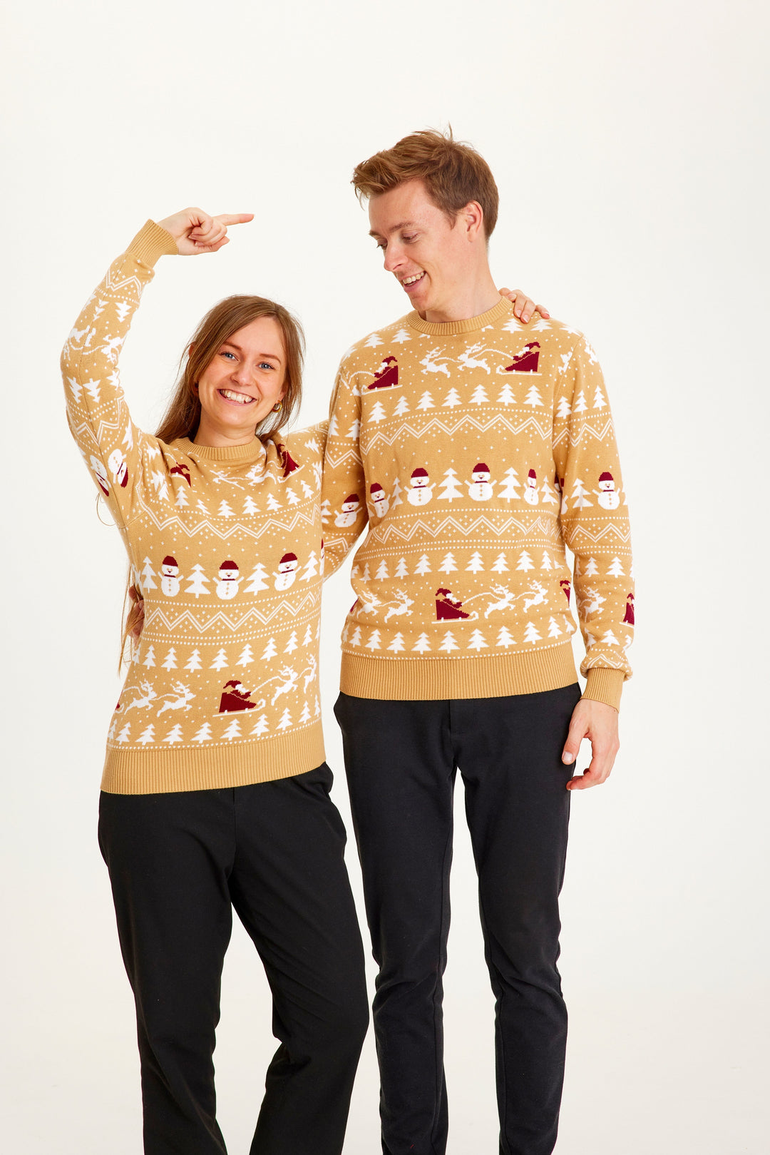 Mune | The stylish Christmas sweater Beige Men