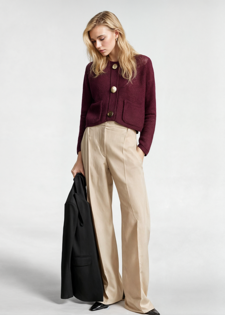 Mune | Women's Cardigan with Buttons and Soft Texture