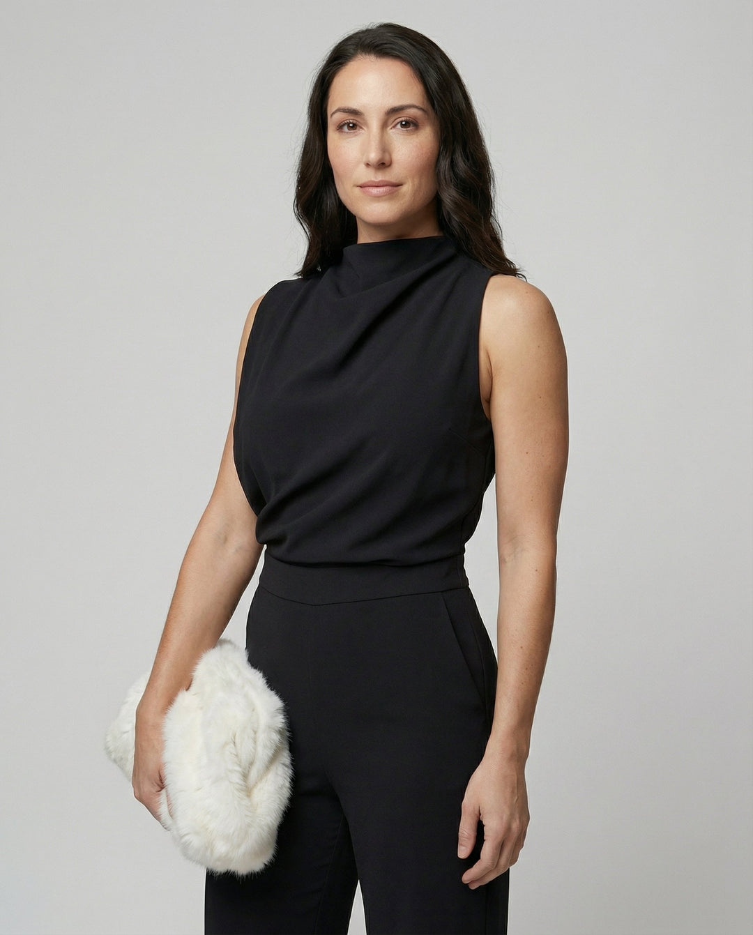 Overall with round neck