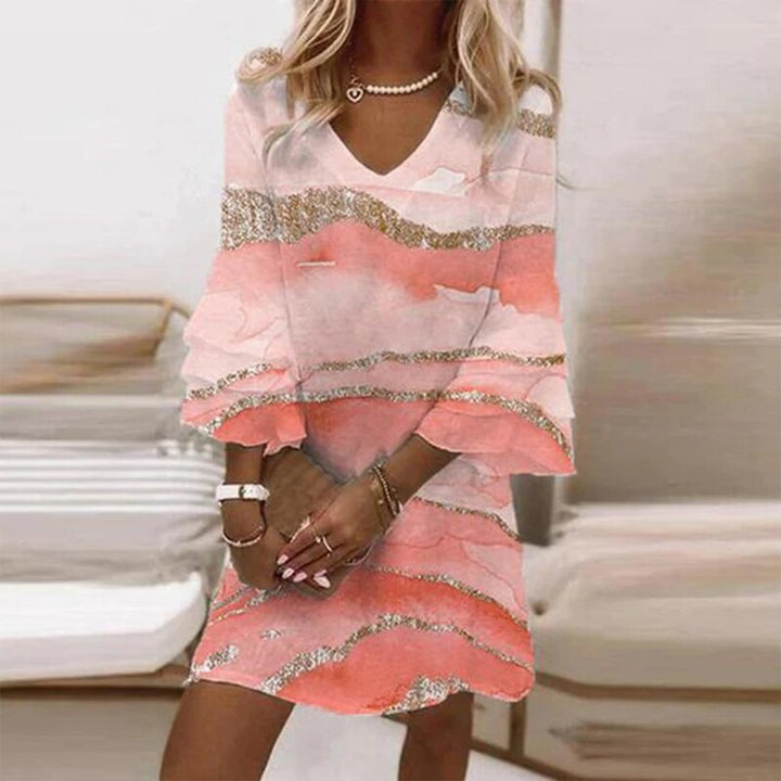 Dress with timeless pattern