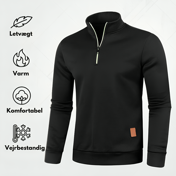 Mune | Sweater - Warm knit sweater with polo collar