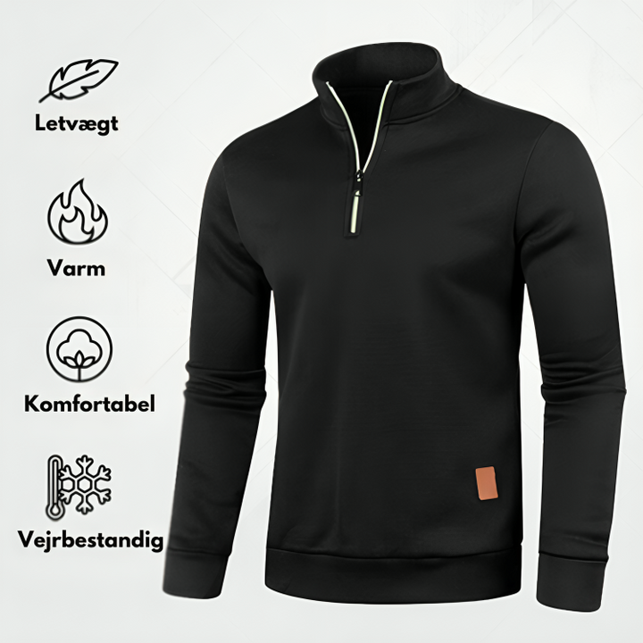 Mune | Sweater - Warm knit sweater with polo collar