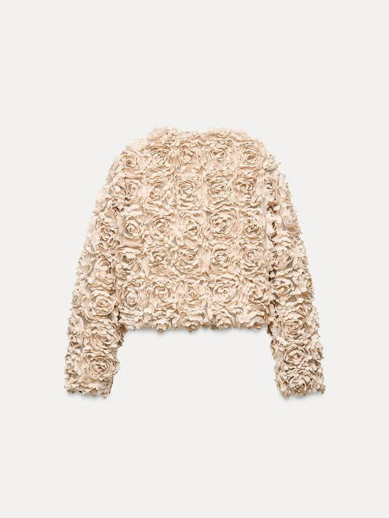 Mune | Textured Cropped Jacket with Long Sleeves