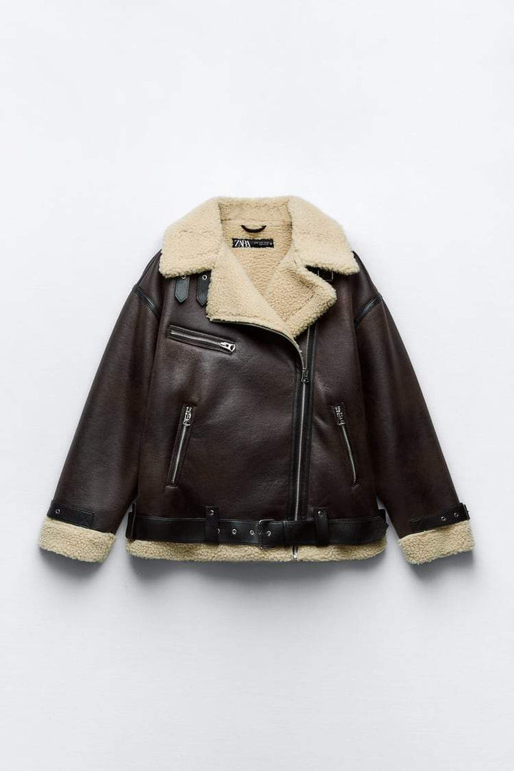 Mune | Jacket with Lapel made of Synthetic Material