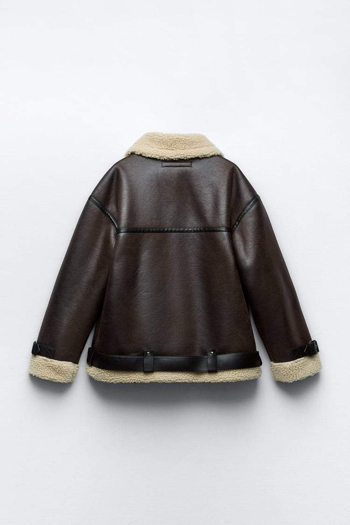 Mune | Jacket with Lapel made of Synthetic Material