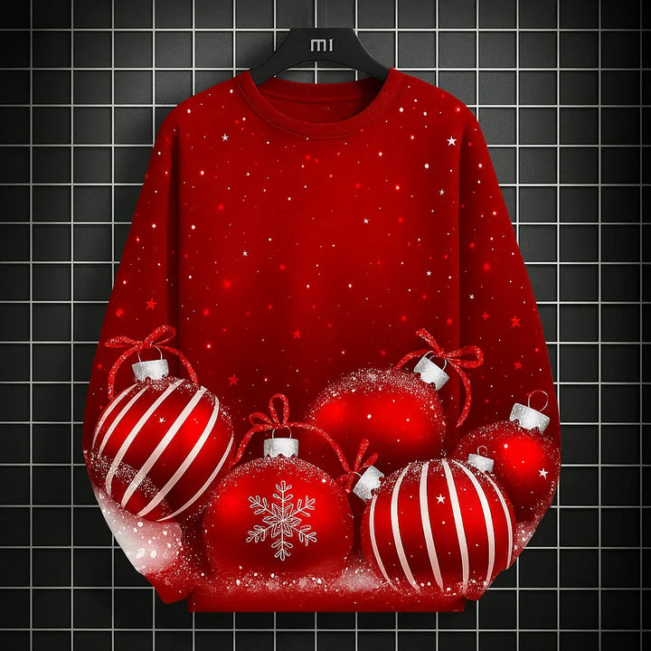 Mune | Men's Sweatshirt - Comfortable, Knitted & With Unique 3D Christmas Print