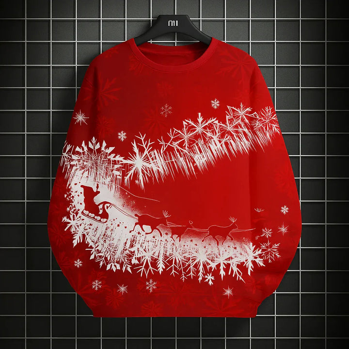 Mune | Men's Sweatshirt - Comfortable, Knitted & With Unique 3D Christmas Print